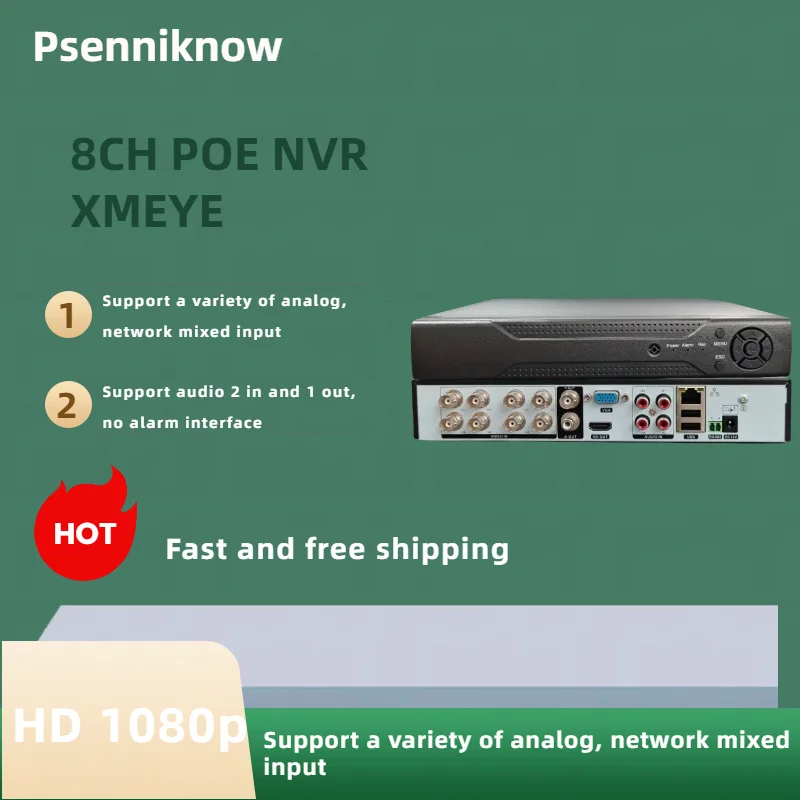 Audio Video Recorder 8ch Cctv Dvr Kit Security 1080P Digital Camera System XMEYE CCTV IR Waterproof 5Mp AHD Camera
Audio Video Recorder 8ch Cctv Dvr Kit Security 1080P Digital Camera System XMEYE CCTV IR Waterproof 5Mp AHD Camera