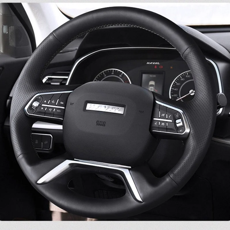 For Haval Steering Wheel Cover Genuine Leather Anti-skid Hand-sewn H6 H2S Custom Car Steering Wheel Braid Cover Auto Interior
For Haval Steering Wheel Cover Genuine Leather Anti-skid Hand-sewn H6 H2S Custom Car Steering Wheel Braid Cover Auto Interior