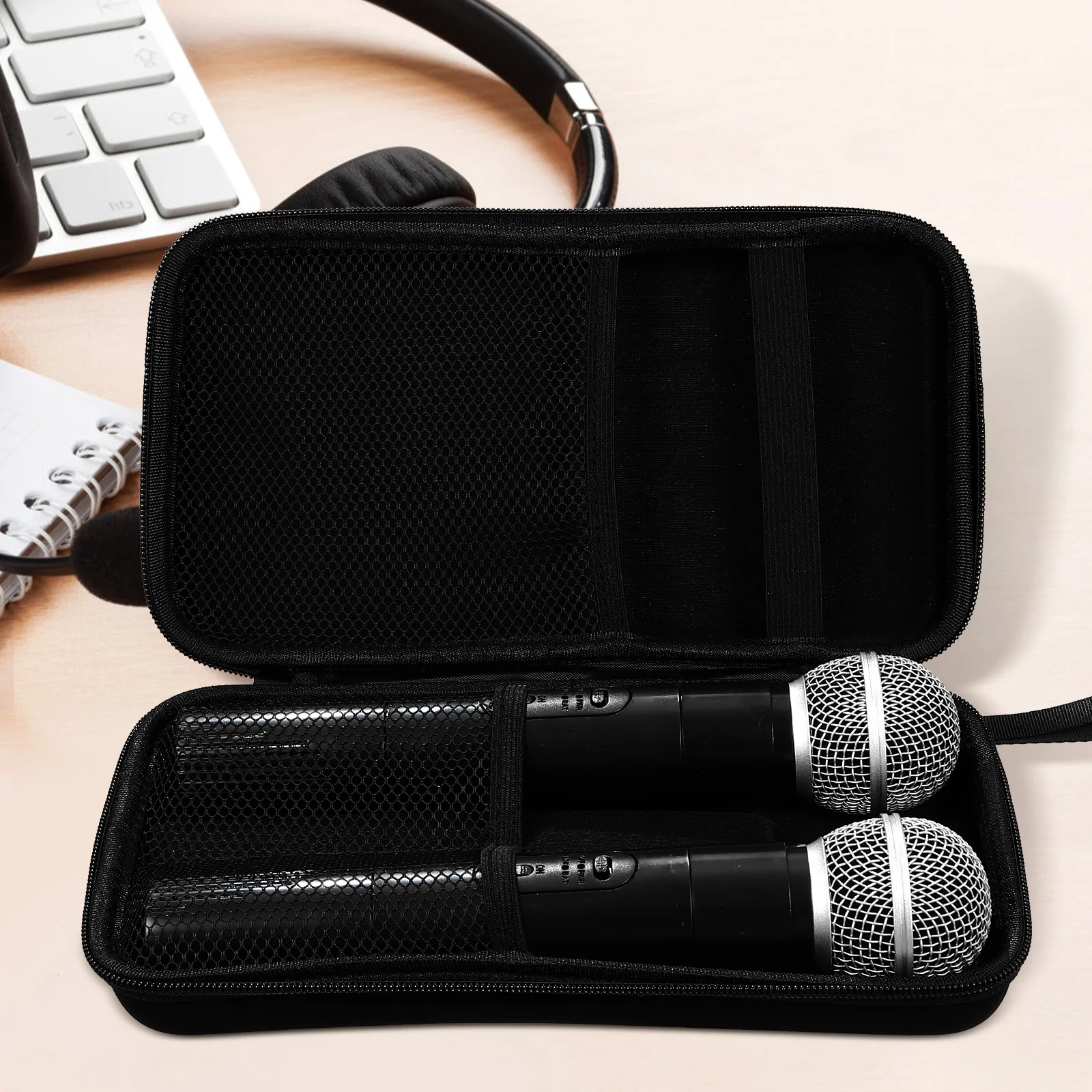 Portable Microphone Storage Box Carry Bag Case Cases with Zipper for Carrying Universal Travel
Portable Microphone Storage Box Carry Bag Case Cases with Zipper for Carrying Universal Travel