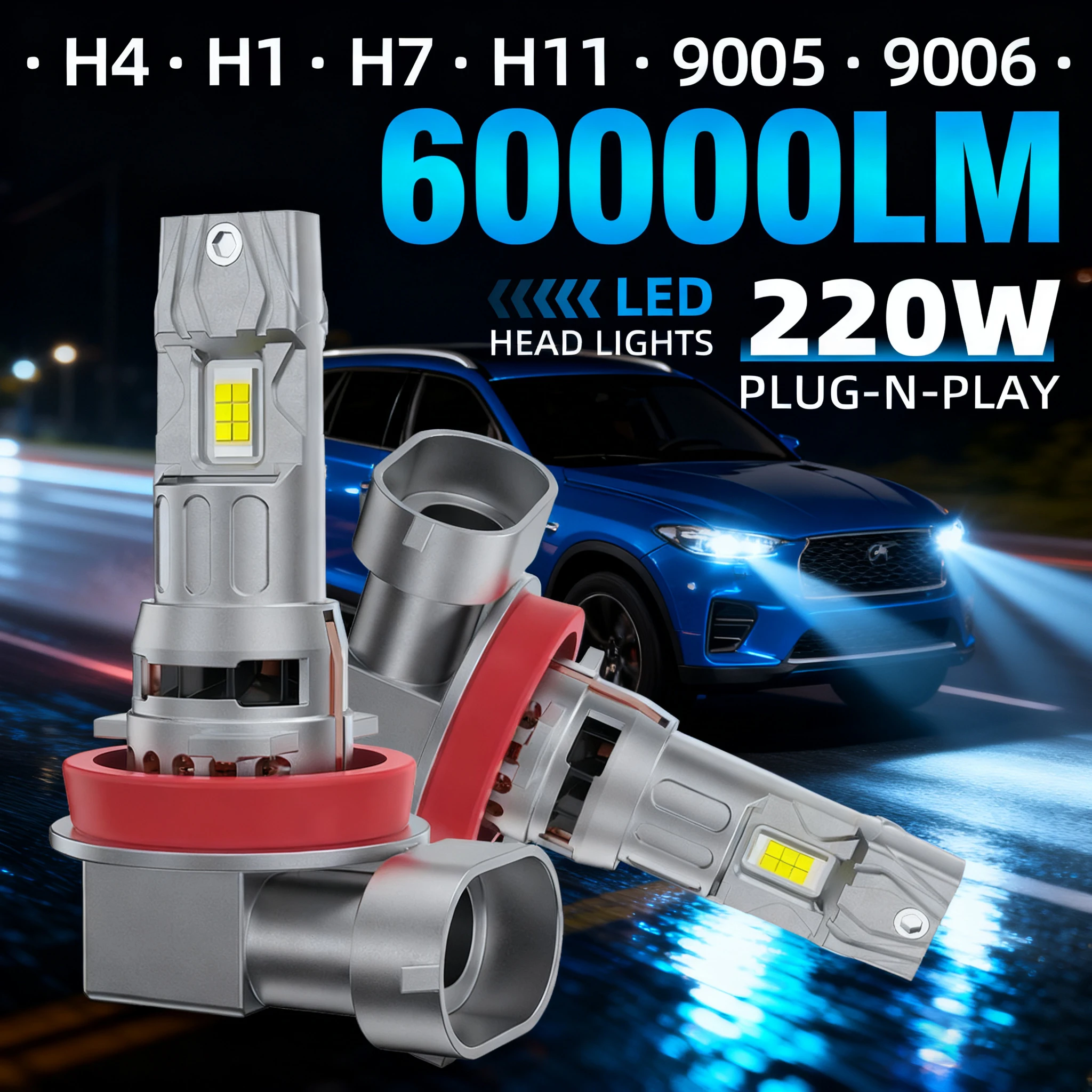 60000LM Светодиодные фары 220 Вт H1 H4 H7 H11 9005 HB3 9006 HB4 Canbus Автомобильные фары Лампы 6000K Белый Turbo Автолампы 12 В 24 В Plug&Play
60000LM Светодиодные фары 220 Вт H1 H4 H7 H11 9005 HB3 9006 HB4 Canbus Автомобильные фары Лампы 6000K Белый Turbo Автолампы 12 В 24 В Plug&Play