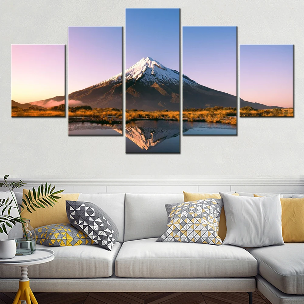 5 Pieces Canvas Wall Arts Landscape Poster Painting Mount At Lake Nature Wallpaper Home Decoration Living Room Picture Artwork
5 Pieces Canvas Wall Arts Landscape Poster Painting Mount At Lake Nature Wallpaper Home Decoration Living Room Picture Artwork