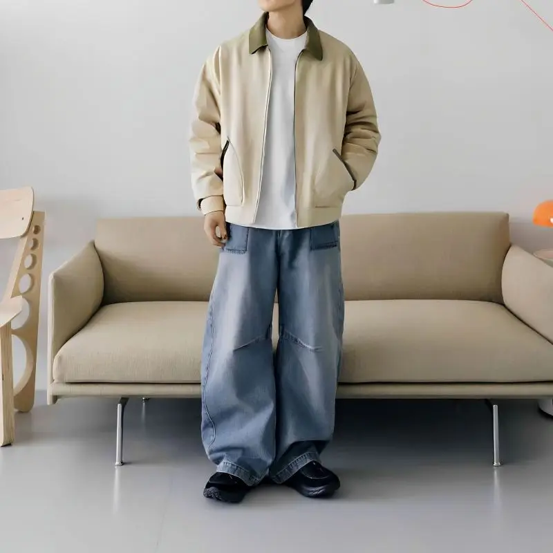 Early Autumn Chic American Sle Workwear Jaet Men's Loose Retro ort Detroit Workwear Jaet Color Blo Cotton Zipper
Early Autumn Chic American Sle Workwear Jaet Men's Loose Retro ort Detroit Workwear Jaet Color Blo Cotton Zipper