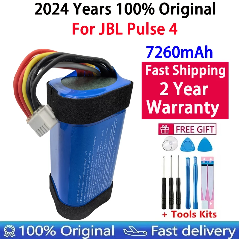 2024 года, 100% оригинальная батарея для динамика Bluetooth для JBL Pulse 4 Pulse4, 7260 мАч, перезаряжаемая батарея для плеера
2024 года, 100% оригинальная батарея для динамика Bluetooth для JBL Pulse 4 Pulse4, 7260 мАч, перезаряжаемая батарея для плеера