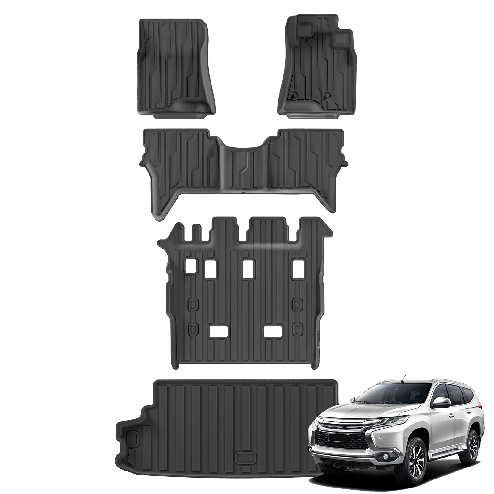 Для 2011-2020 Mitsubishi Pajero 7-местный правый руль TPE 3D автомобильные коврики грузовой вкладыш багажник коврик защита ковра 
Для 2011-2020 Mitsubishi Pajero 7-местный правый руль TPE 3D автомобильные коврики грузовой вкладыш багажник коврик защита ковра