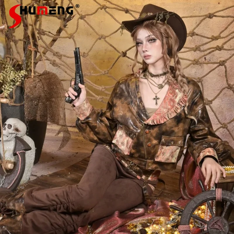 Women's Cool Y2k Short Zipper Long Sleeves Leather Jacket 2026 Autumn New Japanese Punk Style Unique Design Faux Leather Coat
Women's Cool Y2k Short Zipper Long Sleeves Leather Jacket 2026 Autumn New Japanese Punk Style Unique Design Faux Leather Coat