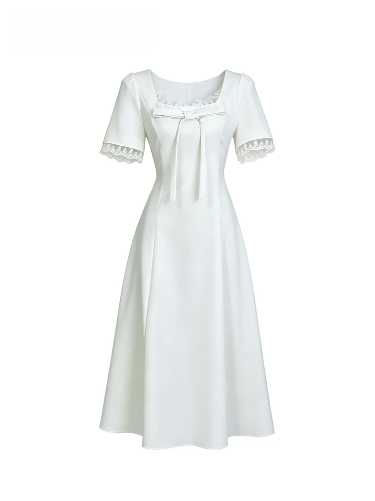 CaraCLUB Summer New plus Size Women's Dress Romantic Style Lace Splicing Short Sleeve Dress Casual A-Line Skirt for Plump Sister
CaraCLUB Summer New plus Size Women's Dress Romantic Style Lace Splicing Short Sleeve Dress Casual A-Line Skirt for Plump Sister