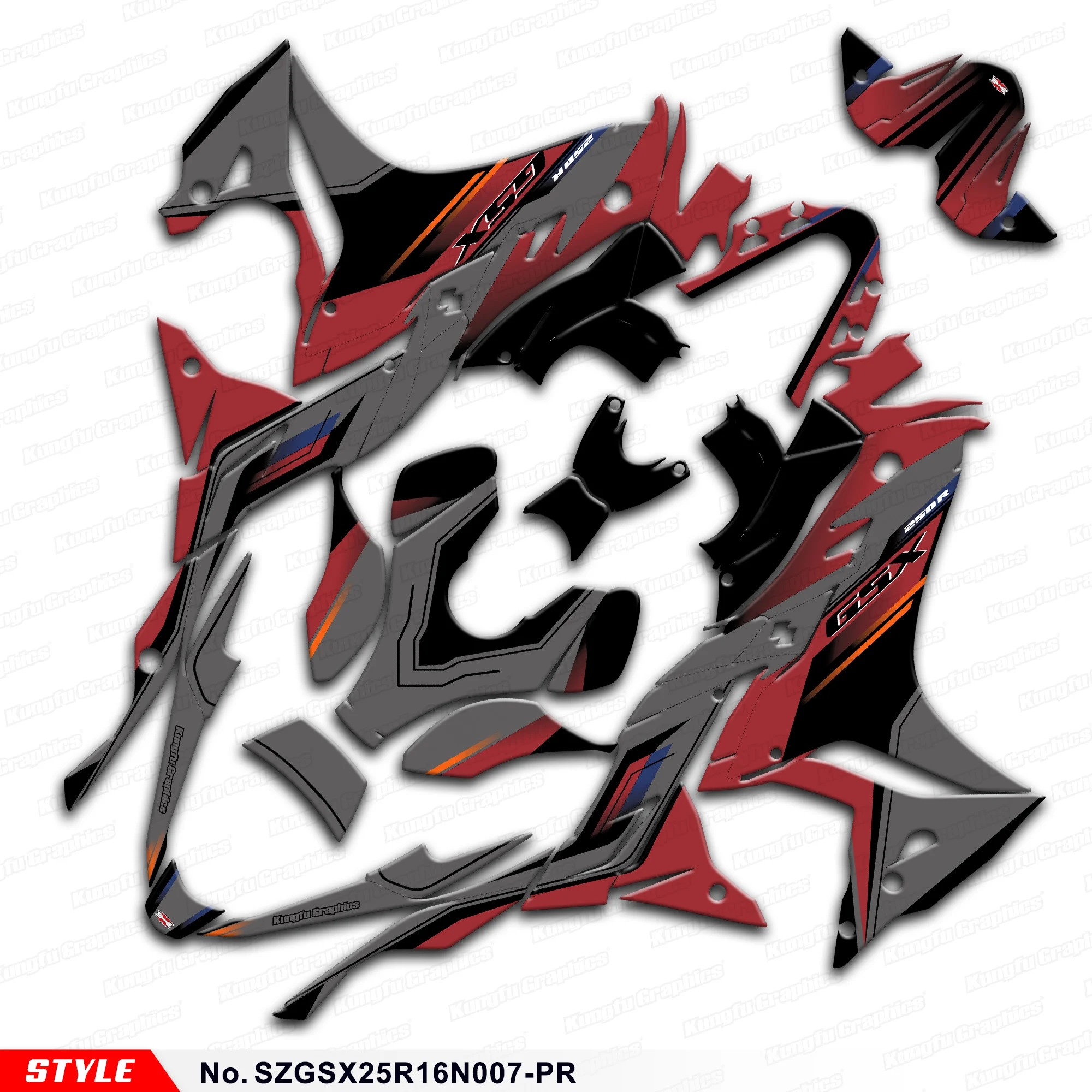 Персонализированный графический комплект для Suzuki GSX250R GSX 250R 2016-2024, No SZGSX25R16N007-PR
Персонализированный графический комплект для Suzuki GSX250R GSX 250R 2016-2024, No SZGSX25R16N007-PR