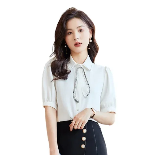 Hotel uniform womens shirt short sleeve formal dresses work clothes womens blouses & shirts
Hotel uniform womens shirt short sleeve formal dresses work clothes womens blouses & shirts