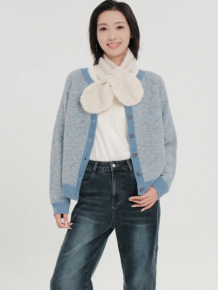 Bukhara Original Women's Casual Loose Button Cardigan Sweater Outerwear Winter New Arrival Contrast Color Polyester Fiber
Bukhara Original Women's Casual Loose Button Cardigan Sweater Outerwear Winter New Arrival Contrast Color Polyester Fiber