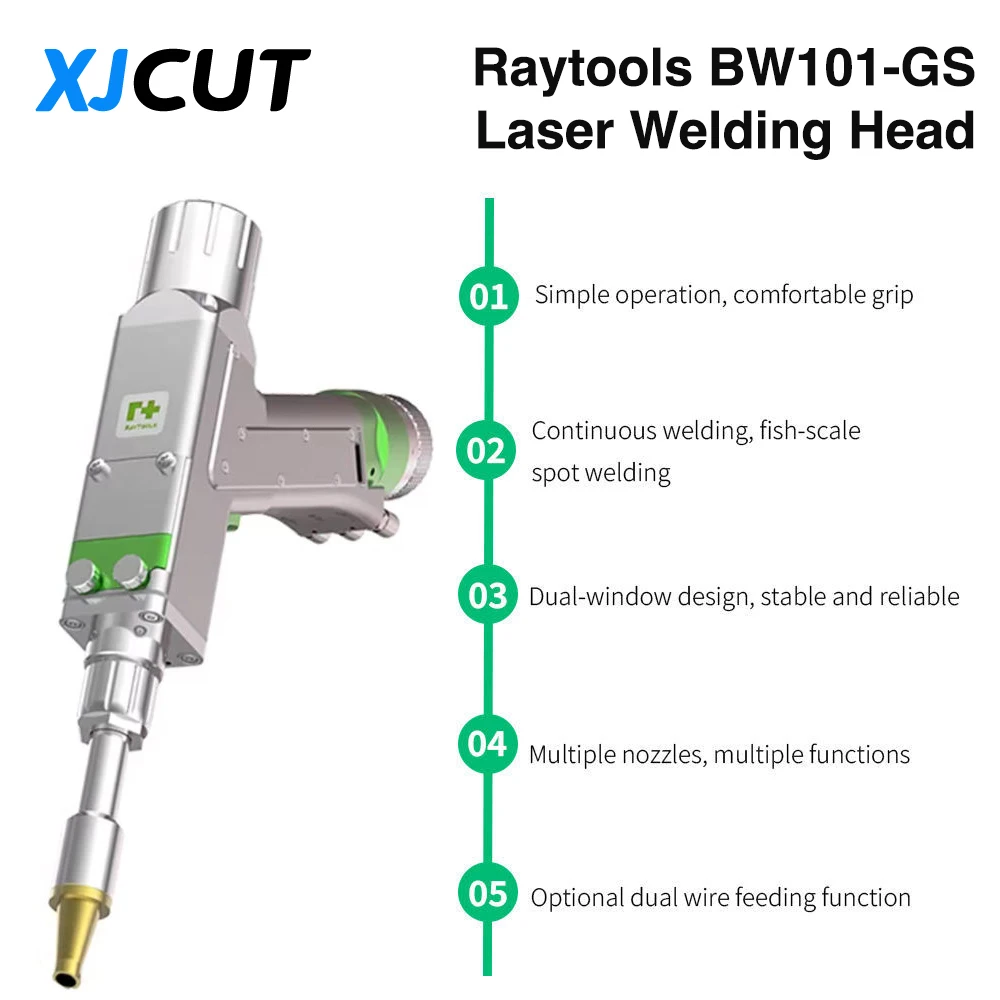 Original Raytools BW101-GS Fiber Laser Welding Cutting Cleaning 4 in 1 Head 3KW BH-03K Laser Welding Cleaning Gun
Original Raytools BW101-GS Fiber Laser Welding Cutting Cleaning 4 in 1 Head 3KW BH-03K Laser Welding Cleaning Gun