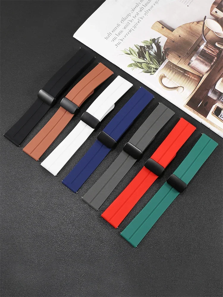 Suitable for One Plus/1 2 watch smart magnetic folding buckle silicone watch strap for men
Suitable for One Plus/1 2 watch smart magnetic folding buckle silicone watch strap for men