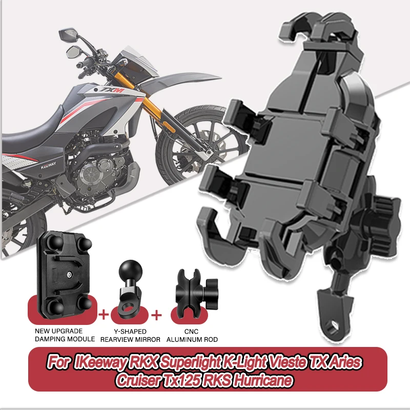For Keeway RKX Superlight K-Light Vieste TX Aries Cruiser Tx125 RKS 360° Adjustable Motorcycle Phone Holder Mount Bracket Stand
For Keeway RKX Superlight K-Light Vieste TX Aries Cruiser Tx125 RKS 360° Adjustable Motorcycle Phone Holder Mount Bracket Stand