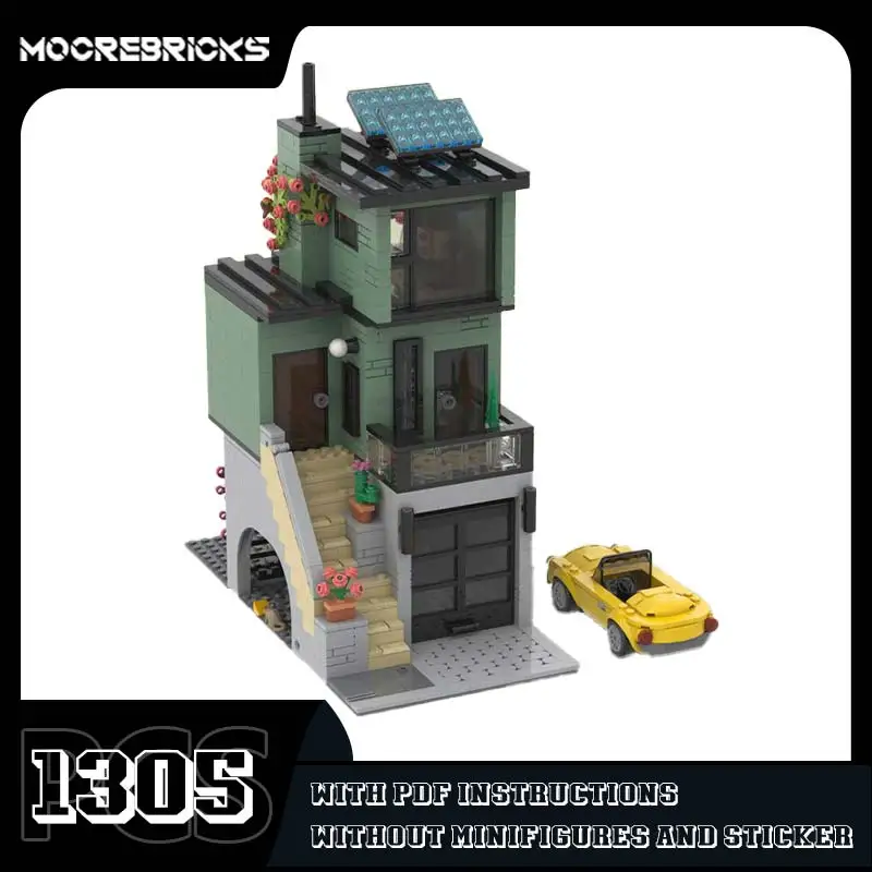 City Architecture Series Modern Residence MOC Building Blocks High-Tech Model Bricks Expert Collection Toys Kid's Birthday Gifts
City Architecture Series Modern Residence MOC Building Blocks High-Tech Model Bricks Expert Collection Toys Kid's Birthday Gifts