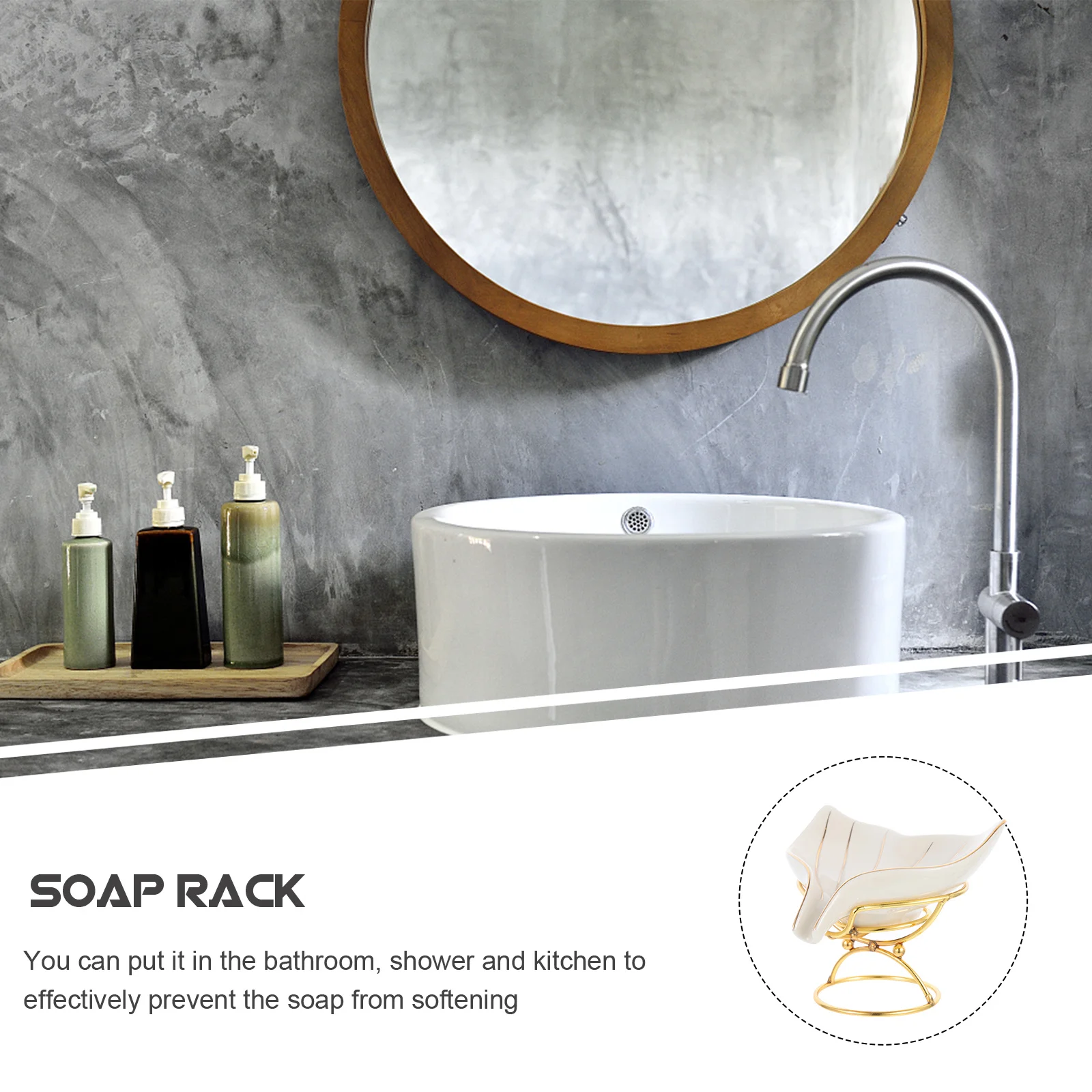 1Set Draining Soap Box Mermaid Tail Style Ceramic and Iron Material Bathroom Shower Kitchen Soap Holder Exquisite Shape Prevent
1Set Draining Soap Box Mermaid Tail Style Ceramic and Iron Material Bathroom Shower Kitchen Soap Holder Exquisite Shape Prevent