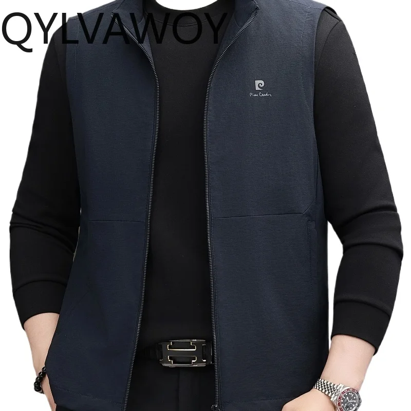 QYLVAWOY New Men's Stand-Up Collar Zip Vest Spring Autumn Middle-Aged Elderly Waistcoat Dad's Outfit Sleeveless Jacket LJ2280
QYLVAWOY New Men's Stand-Up Collar Zip Vest Spring Autumn Middle-Aged Elderly Waistcoat Dad's Outfit Sleeveless Jacket LJ2280