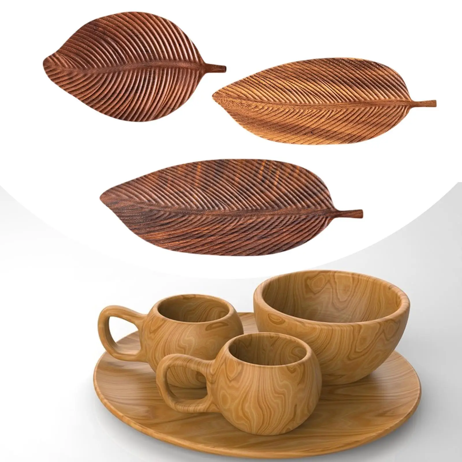 Leaf Shaped Wooden Tray Plate Decorative Tray Home Decor Serving Tray Tea Tray for Food Coffee Table Eating Restaurant Snacks
Leaf Shaped Wooden Tray Plate Decorative Tray Home Decor Serving Tray Tea Tray for Food Coffee Table Eating Restaurant Snacks