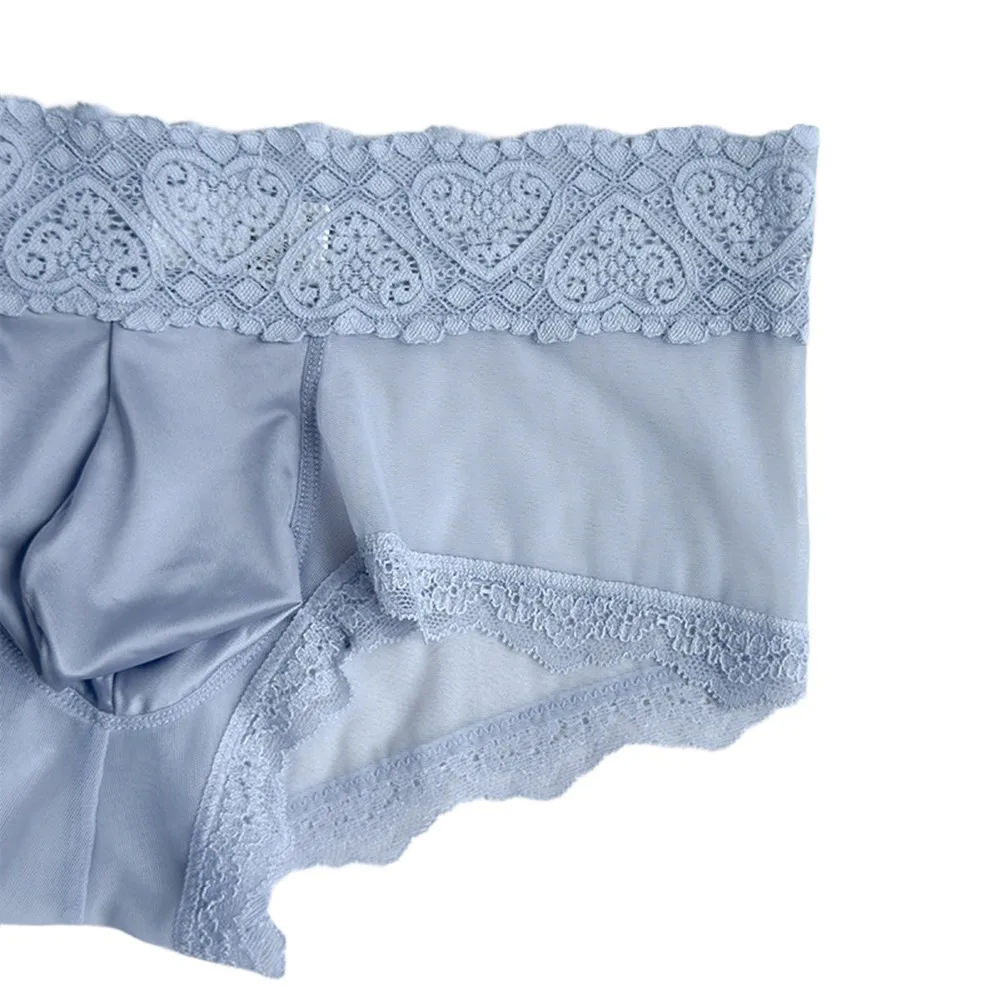 Fashion Men Comfortable Ice Silk Lace Sheer Panties Briefs Boxer Soft U Convex Pouch Lightweight Underwear Low Waist
Fashion Men Comfortable Ice Silk Lace Sheer Panties Briefs Boxer Soft U Convex Pouch Lightweight Underwear Low Waist