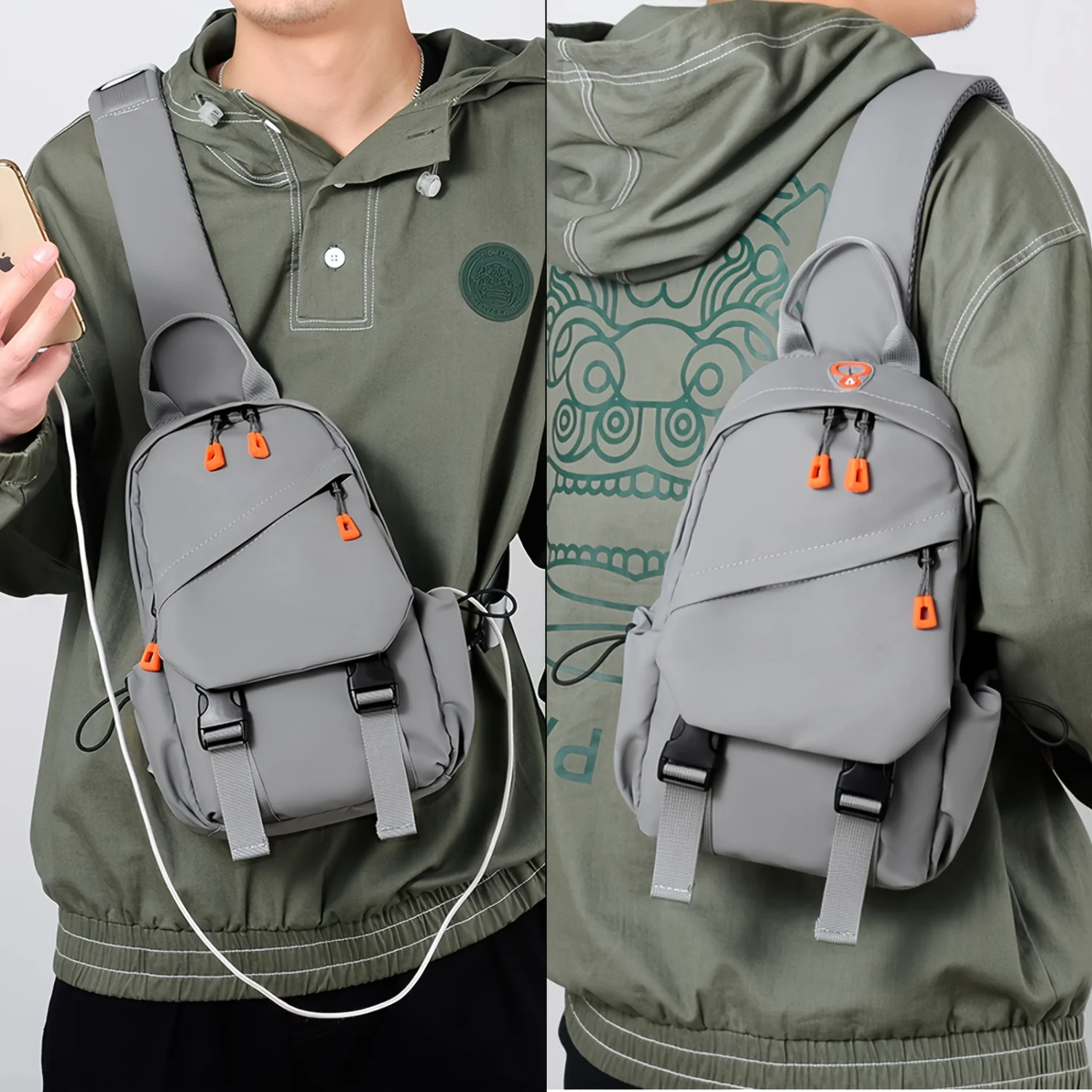 Business Sling Backpack - Canvas Chest Bag - Outdoor Crossbody Fanny Pack for Sport Travel
Business Sling Backpack - Canvas Chest Bag - Outdoor Crossbody Fanny Pack for Sport Travel