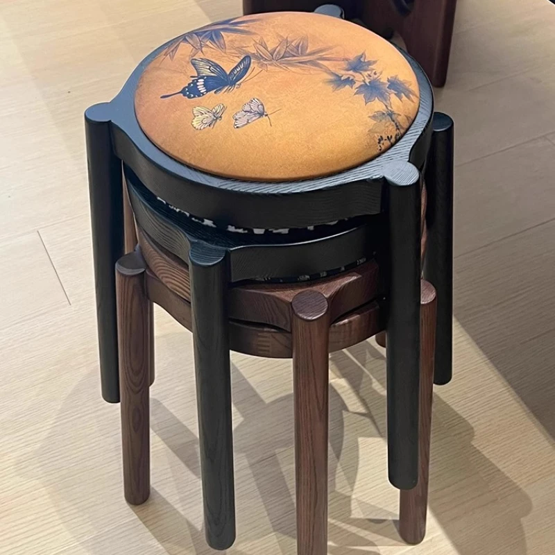 French Vintage Stackable Solid Wood Dinner Stool Mid-vintage Sturdy Durable Wear-resistant Bench Escabroso Dining Room Furniture
French Vintage Stackable Solid Wood Dinner Stool Mid-vintage Sturdy Durable Wear-resistant Bench Escabroso Dining Room Furniture