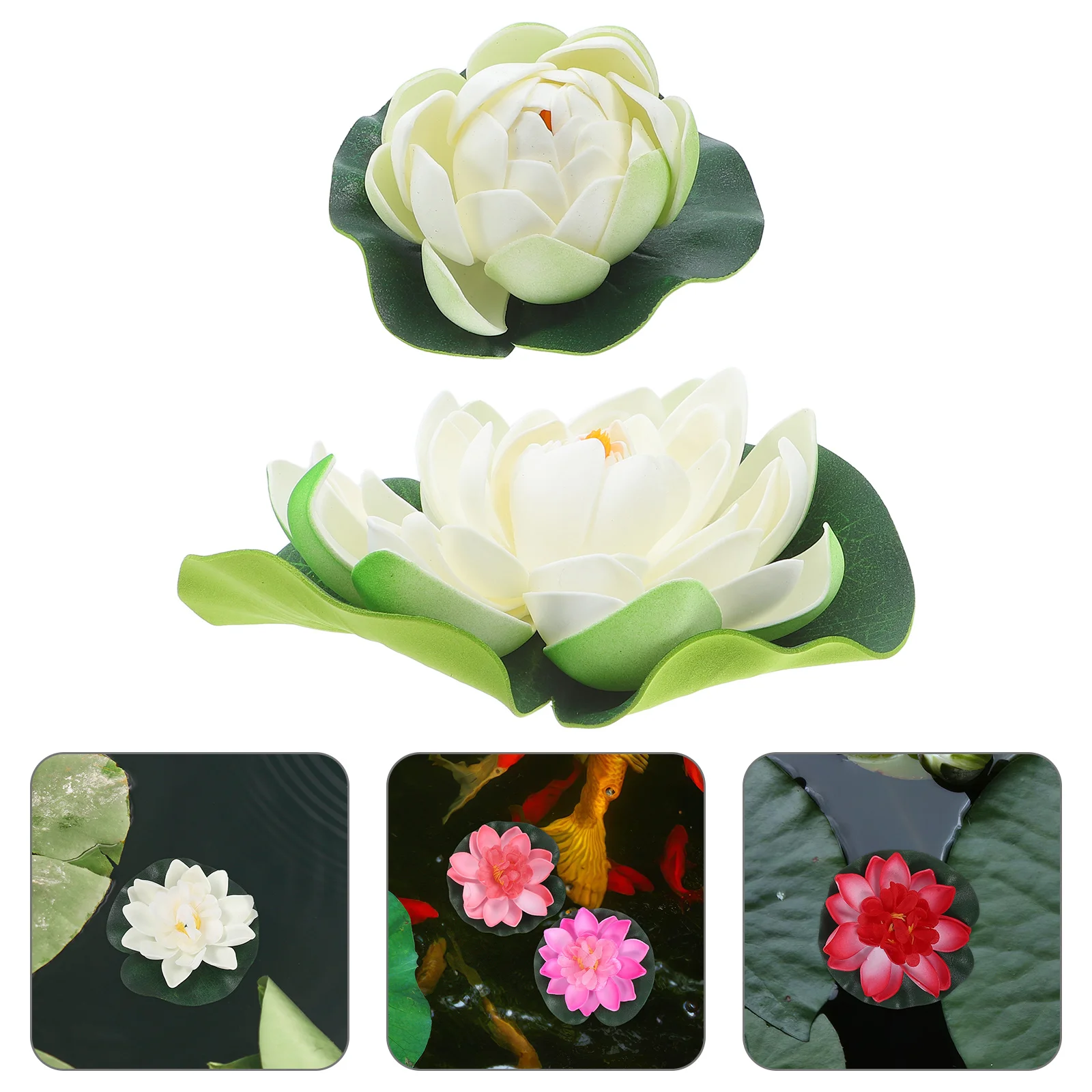 5 Pcs Simulated Lotus Leaf Water Lily Fake Pond Plants Artificial Flowers Decorations for Fountain Lilies
5 Pcs Simulated Lotus Leaf Water Lily Fake Pond Plants Artificial Flowers Decorations for Fountain Lilies