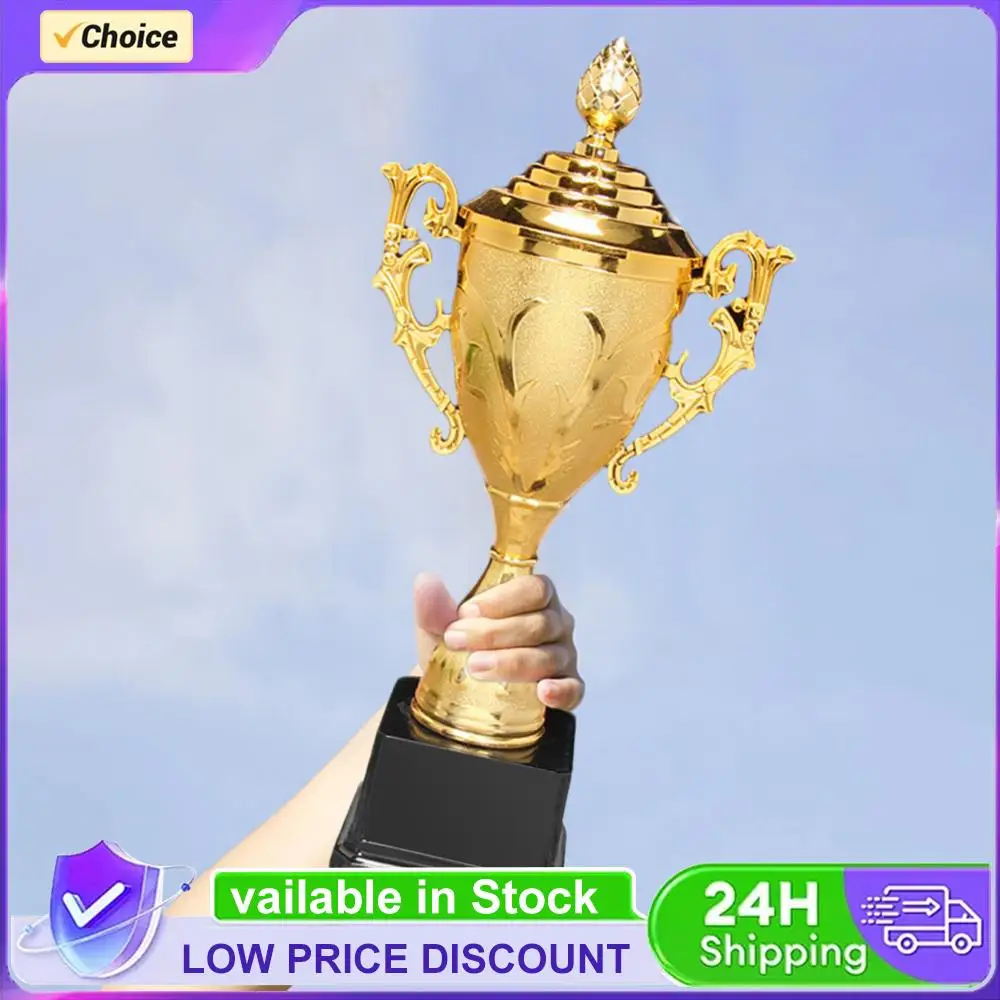 Золотой пластиковый кубок для спортивных соревнований, 8,5 дюймов, с крышкой, награда для победителей соревнований и гонок
Золотой пластиковый кубок для спортивных соревнований, 8,5 дюймов, с крышкой, награда для победителей соревнований и гонок