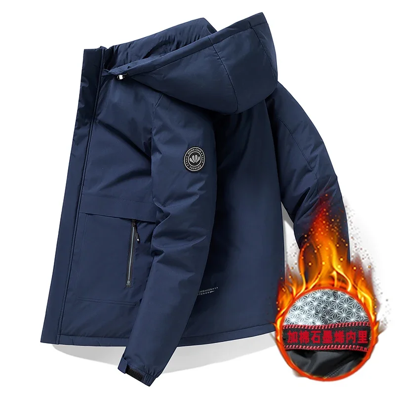 Pop Casual Jacket Men's Warm Parka Cold Resistant Material Brand Hooded Plush Warm Parkas Men Fashion Thick Winter Parkas
Pop Casual Jacket Men's Warm Parka Cold Resistant Material Brand Hooded Plush Warm Parkas Men Fashion Thick Winter Parkas