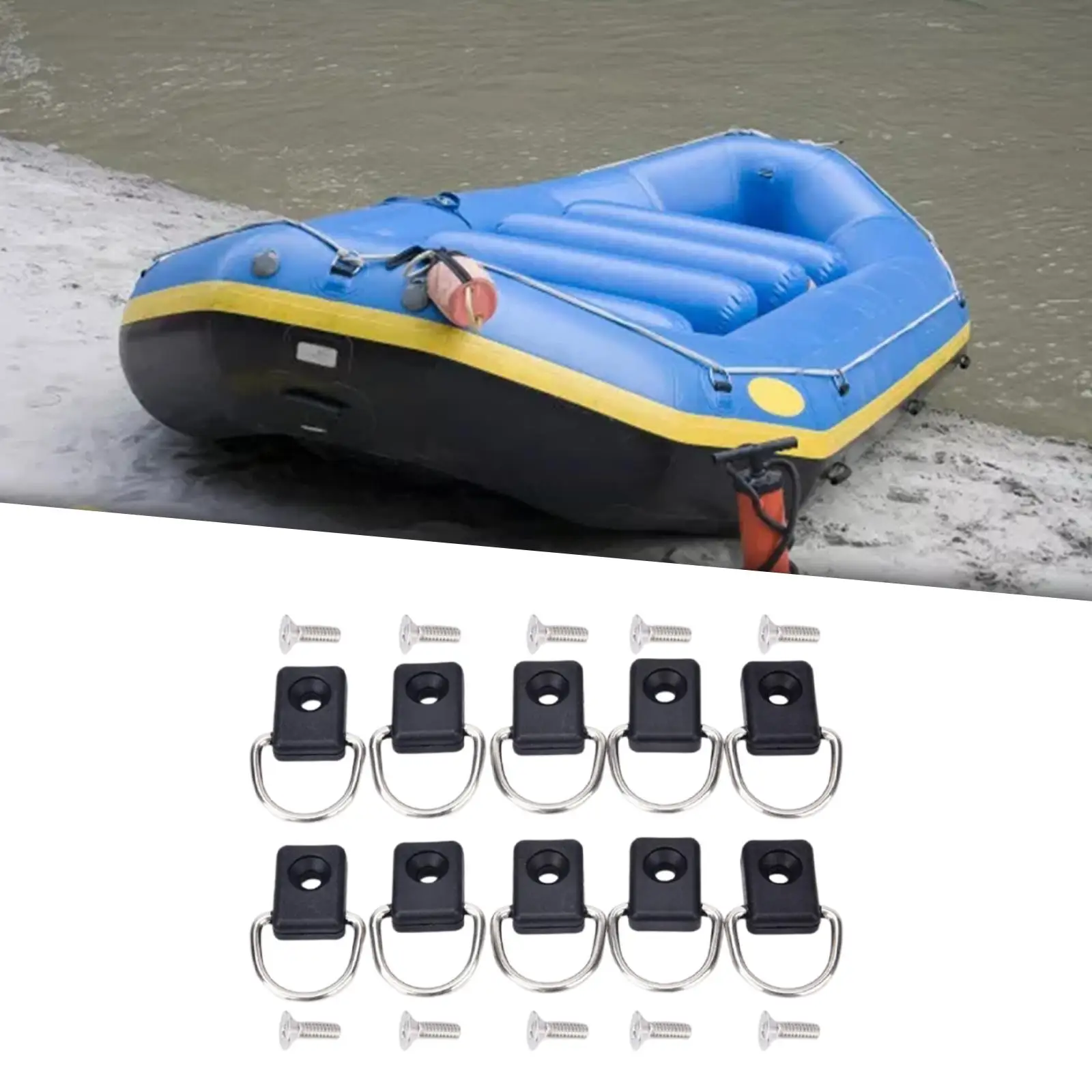 High Strength Kayak D Rings Buckles Deck Mount Rigging Hardware for Fishing Kayak Accessories and Supplies
High Strength Kayak D Rings Buckles Deck Mount Rigging Hardware for Fishing Kayak Accessories and Supplies