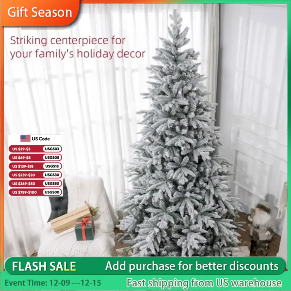 The branches mimic appearance of a real tree, and snowflake flocking design enhances the beauty of the winter festival
The branches mimic appearance of a real tree, and snowflake flocking design enhances the beauty of the winter festival