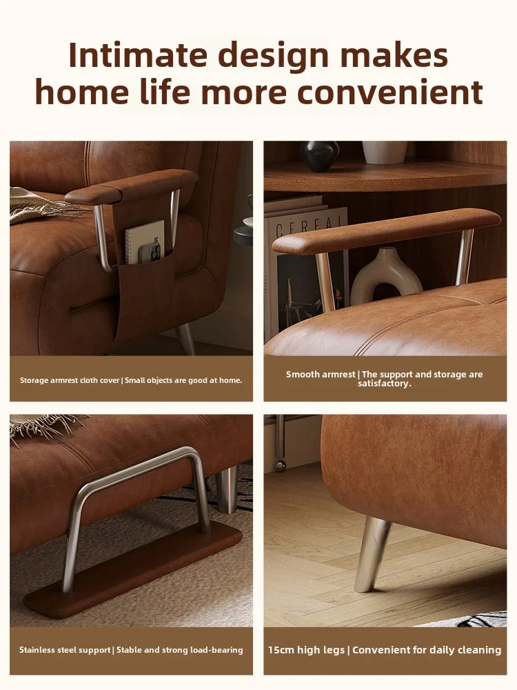 Furniture folding sofa bed single dual-use 2025 new retro small apartment retractable sofa bed
Furniture folding sofa bed single dual-use 2025 new retro small apartment retractable sofa bed