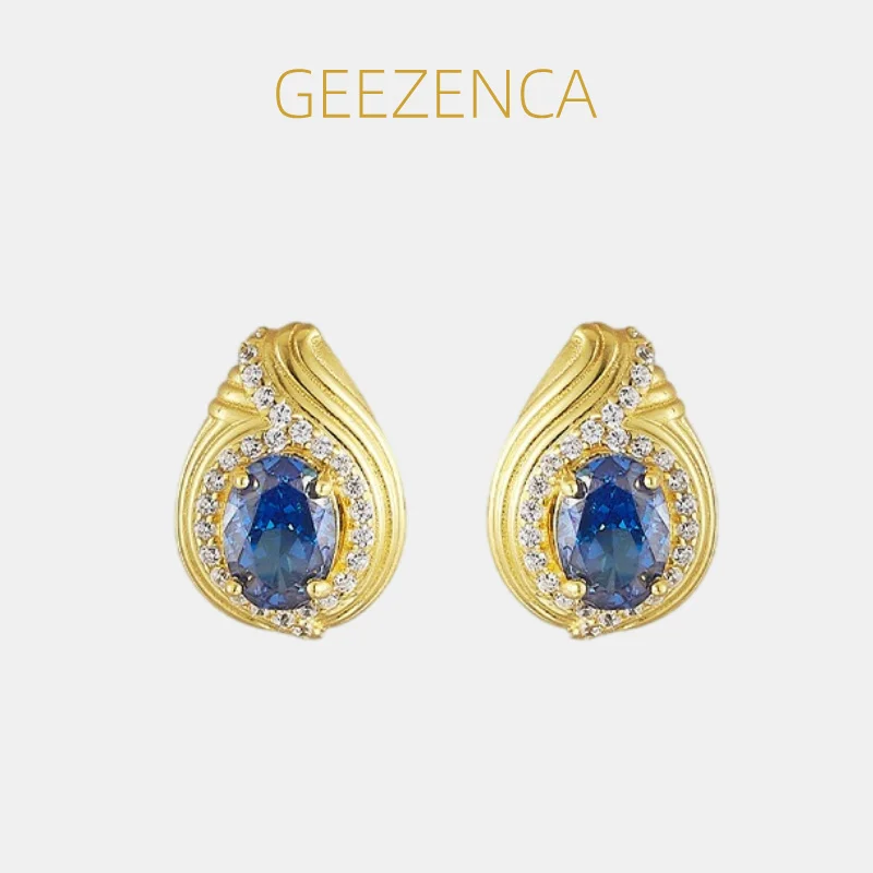 GEEZENCA 925 Silver 18K Gold Cubic Zirconia Water Drop Small Earrings For Women Classic Luxury Lightweight Dainty Earring Gift
GEEZENCA 925 Silver 18K Gold Cubic Zirconia Water Drop Small Earrings For Women Classic Luxury Lightweight Dainty Earring Gift