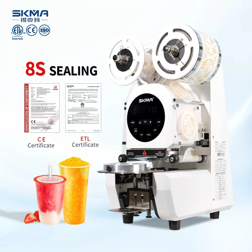 CE/ETL Stainless Steel Cup Bottles Sealing Machine For Hot Cold Drink Rotary Film Paper Plastic Cup Sealer Machine USA
CE/ETL Stainless Steel Cup Bottles Sealing Machine For Hot Cold Drink Rotary Film Paper Plastic Cup Sealer Machine USA