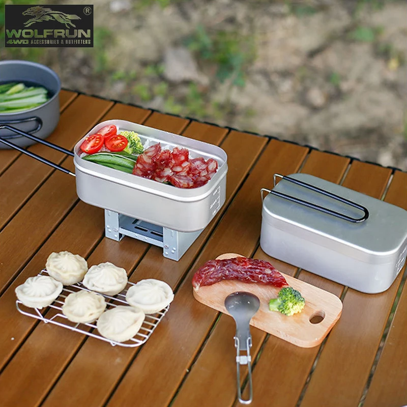 Box Outdoor Camping Cookware Cooking Food Bento Box for Hiking Foldable Handles Picnic Box Aluminum Lunch Boxes Square Lunch
Box Outdoor Camping Cookware Cooking Food Bento Box for Hiking Foldable Handles Picnic Box Aluminum Lunch Boxes Square Lunch
