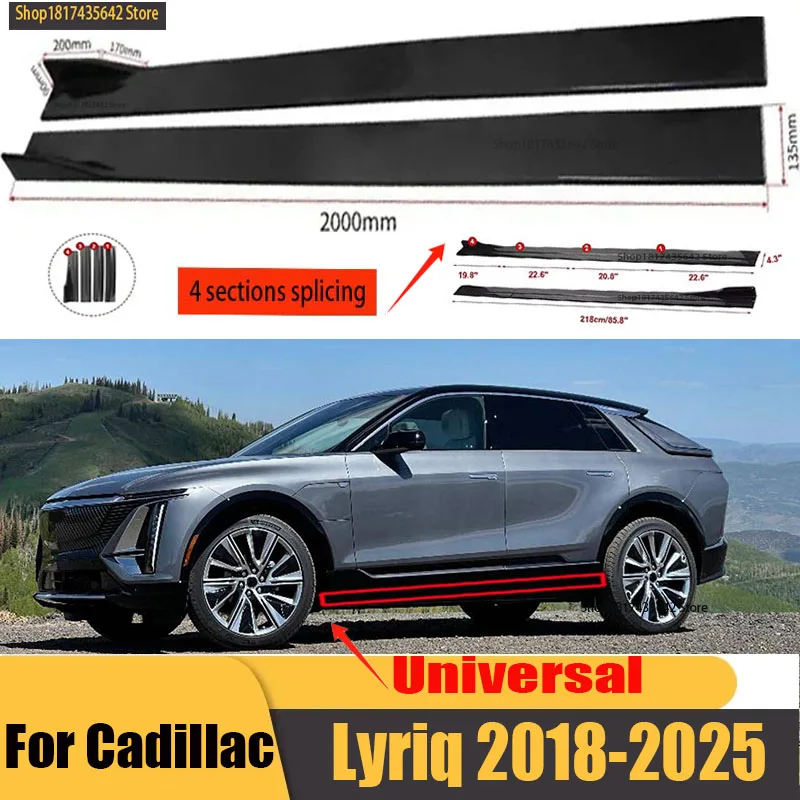 Universal Car Side Skirt 8 Pcs 2.2m Winglet Splitters Lip Side Spoiler For Cadillac CT4 CT5 Escalade Lyriq Optiq XT4
Universal Car Side Skirt 8 Pcs 2.2m Winglet Splitters Lip Side Spoiler For Cadillac CT4 CT5 Escalade Lyriq Optiq XT4