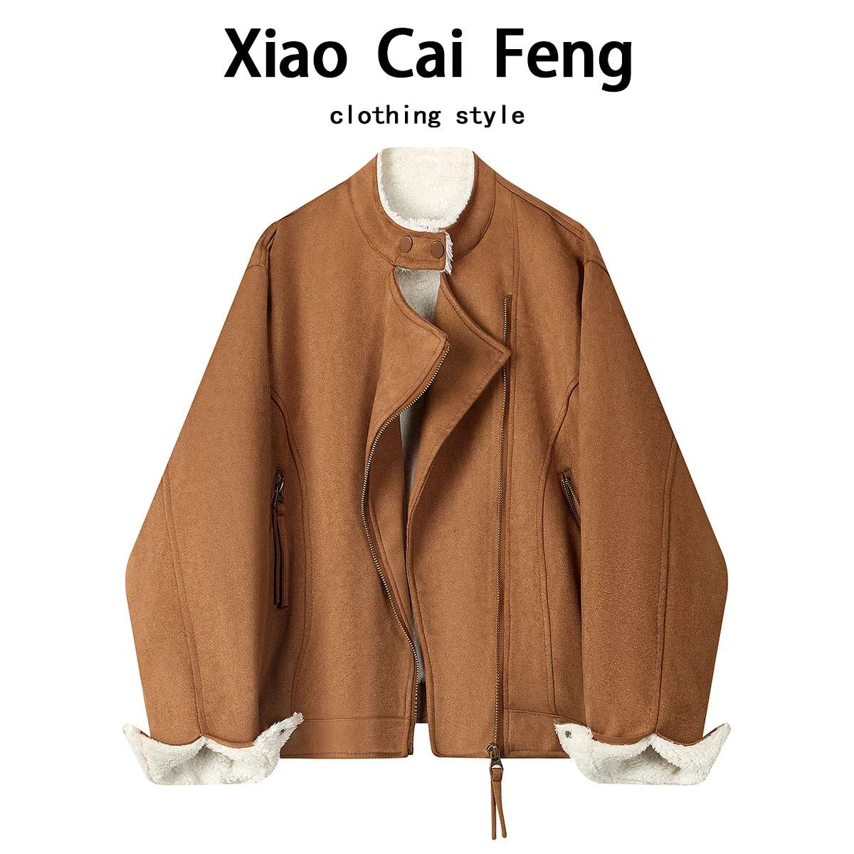 2025 Winter ular Suede ort Jaet Women's Winter Clothes Fce Lined Loose Motorcycle Sle Jaet Top for Ladies
2025 Winter ular Suede ort Jaet Women's Winter Clothes Fce Lined Loose Motorcycle Sle Jaet Top for Ladies