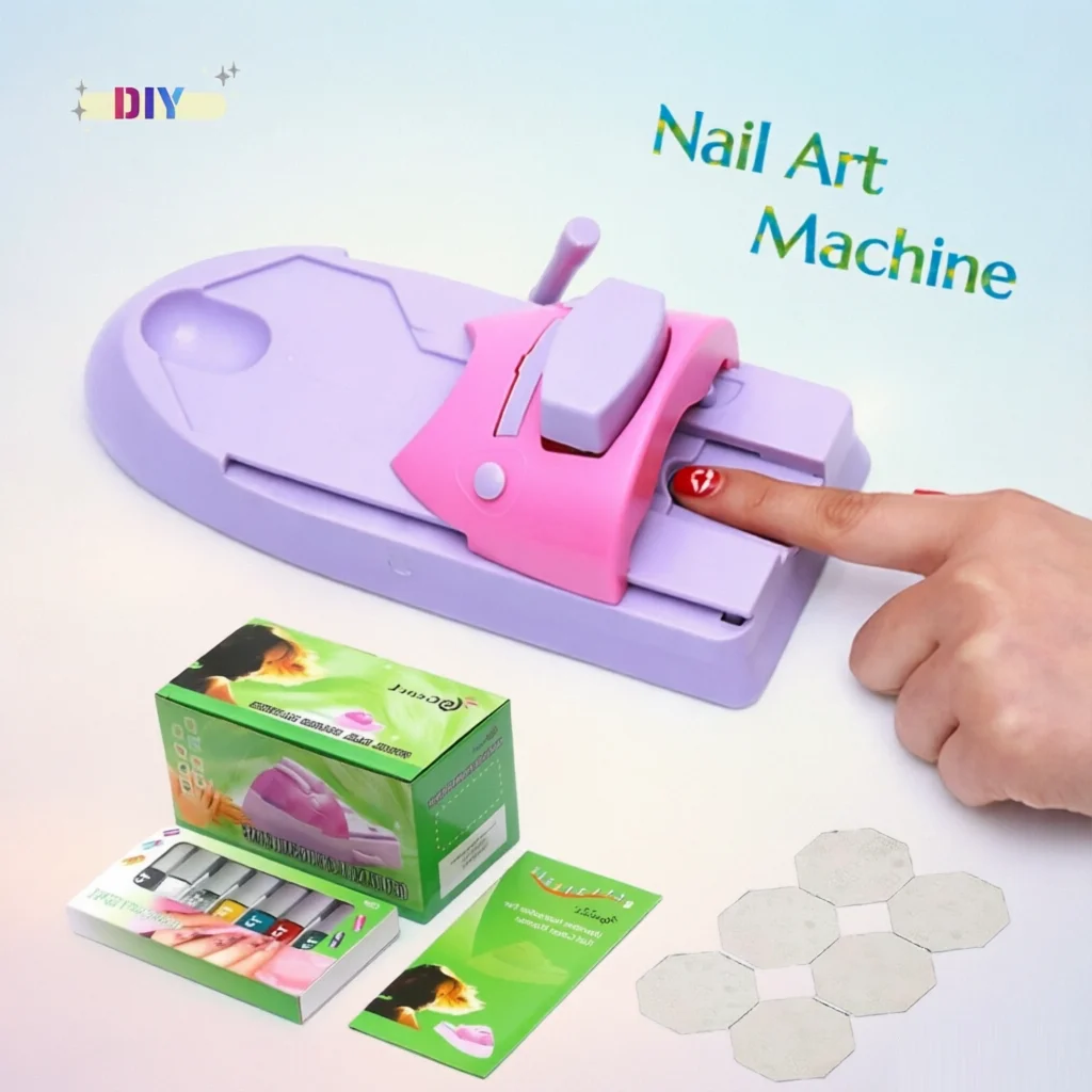 DIY Nail Art Printer Machine with Colorful Stencils - Automatic Pattern Printing Tool Set for Home Salon Manicure
DIY Nail Art Printer Machine with Colorful Stencils - Automatic Pattern Printing Tool Set for Home Salon Manicure