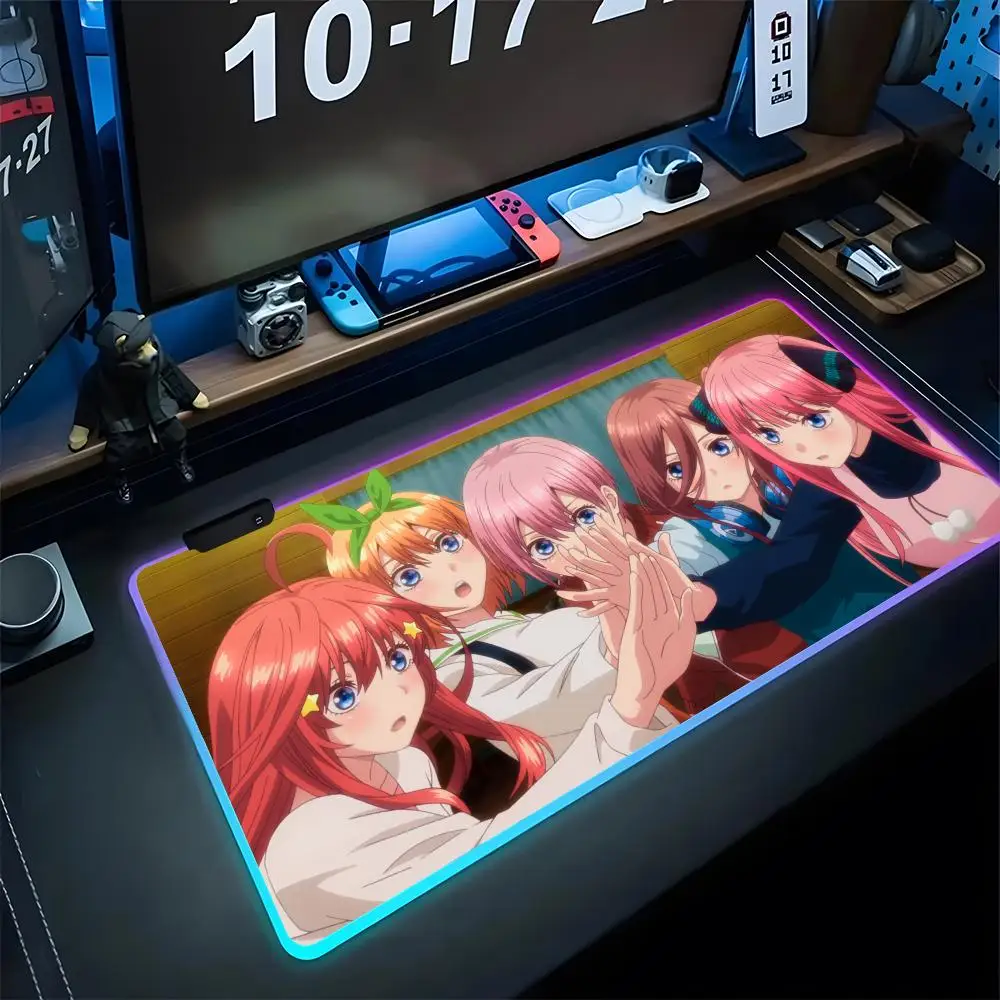 The Quintessential Quintuplets Mouse Pad Gaming Rgb Desk Decor Mousepad Backlit Keyboard Gamer Girl Xxl Laptop Mat Table Pads De
The Quintessential Quintuplets Mouse Pad Gaming Rgb Desk Decor Mousepad Backlit Keyboard Gamer Girl Xxl Laptop Mat Table Pads De