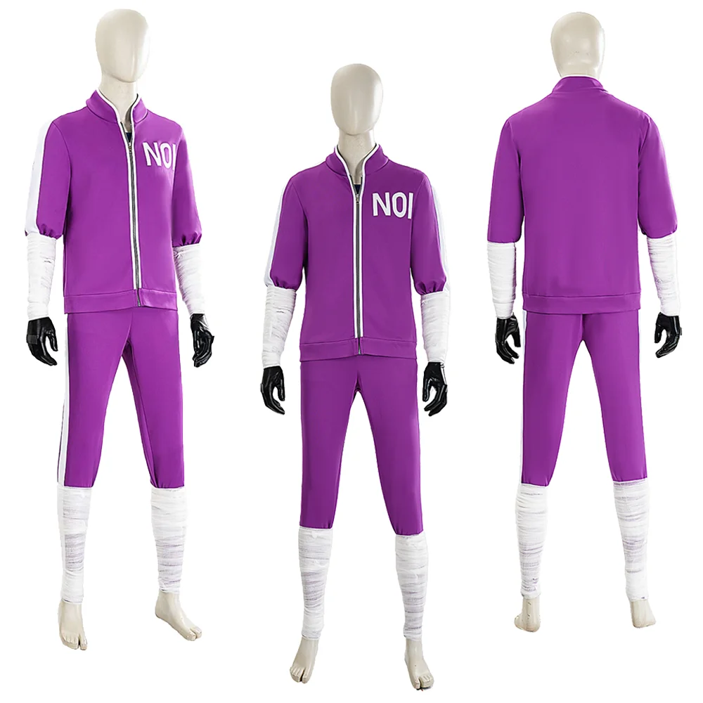 Dorohedoro Noi Cosplay Costume Purple Tracksuit Bandage Wraps Adult Anime Roleplay Outfit Halloween Carnival Party Disguise
Dorohedoro Noi Cosplay Costume Purple Tracksuit Bandage Wraps Adult Anime Roleplay Outfit Halloween Carnival Party Disguise