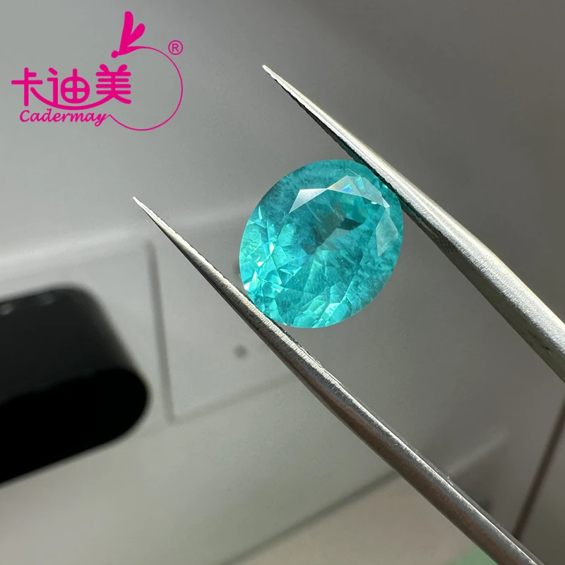 Neon Blue Lab Grown Yttrium Aluminum Garnet Paraiba Color Loose Stone With Inclusions Oval Cut YAG AGL For Fine Jewelry Making
Neon Blue Lab Grown Yttrium Aluminum Garnet Paraiba Color Loose Stone With Inclusions Oval Cut YAG AGL For Fine Jewelry Making