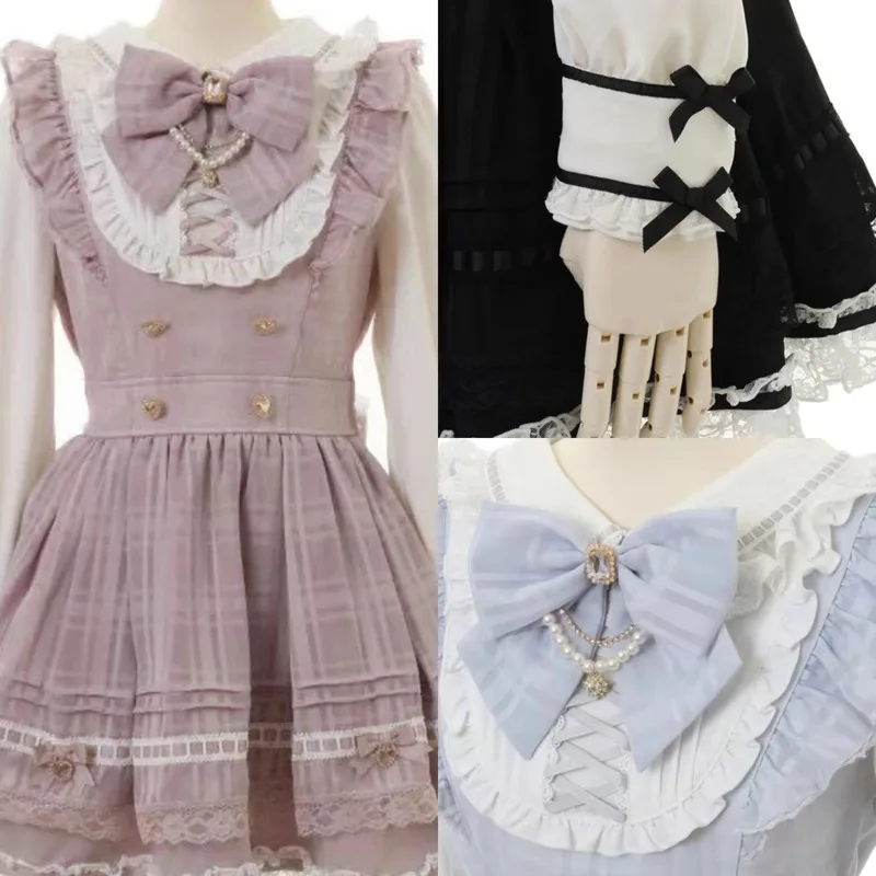 Bow Dresses JK Lolita Lace Landmine Bow Japan 4 Seats Built-in Skirt Support Doll Collar Button Cute High Waisted V-neck Dress
Bow Dresses JK Lolita Lace Landmine Bow Japan 4 Seats Built-in Skirt Support Doll Collar Button Cute High Waisted V-neck Dress