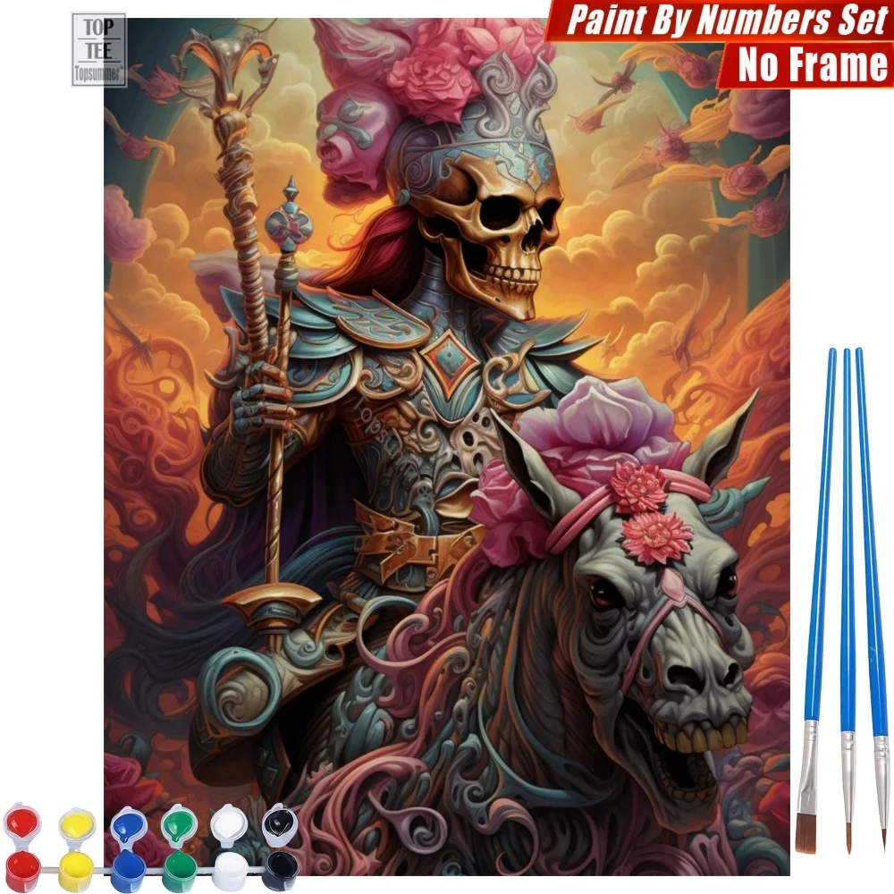 Skeleton knight horse Digital Oil Paint Set - Orange cloudy ornate Wall Art Home Decor Mother'S Day Gift For Mom
Skeleton knight horse Digital Oil Paint Set - Orange cloudy ornate Wall Art Home Decor Mother'S Day Gift For Mom