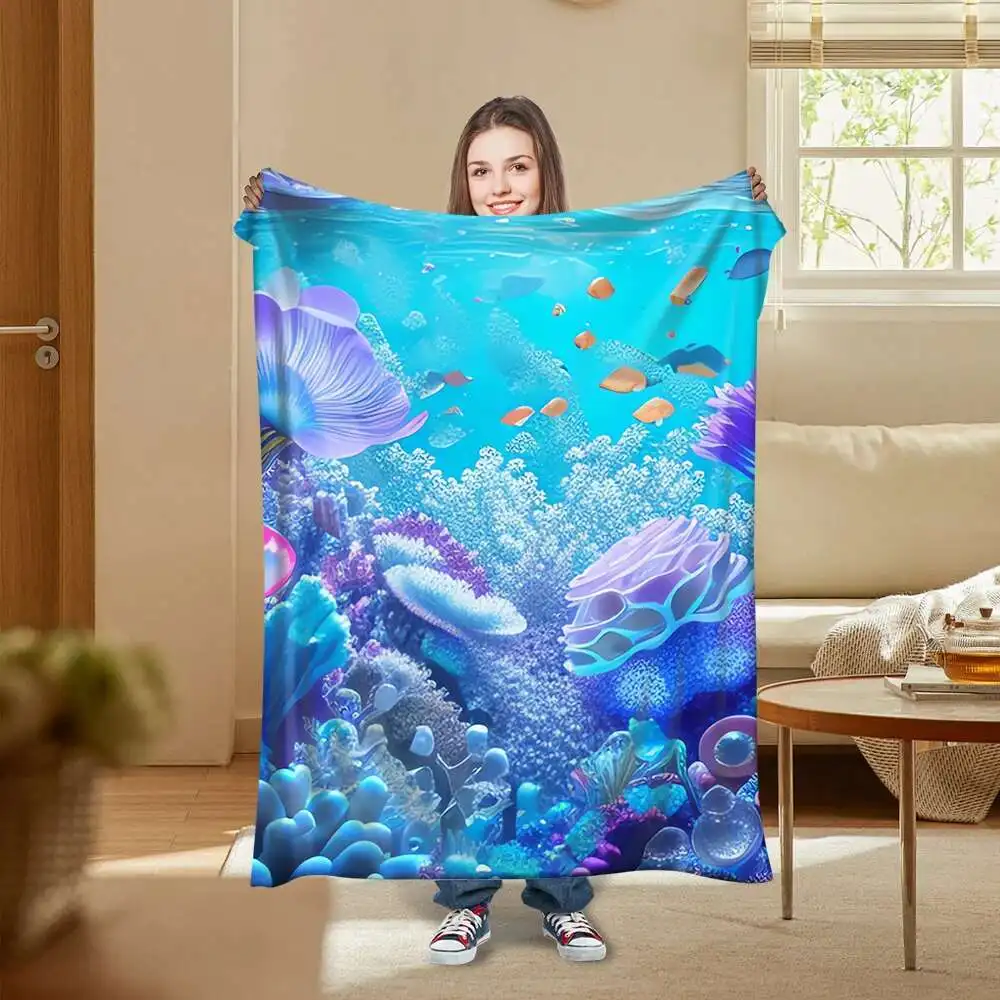 Customized blanket, soft and comfortable flannel blanket, ocean printed blanket, holiday birthday gift
Customized blanket, soft and comfortable flannel blanket, ocean printed blanket, holiday birthday gift