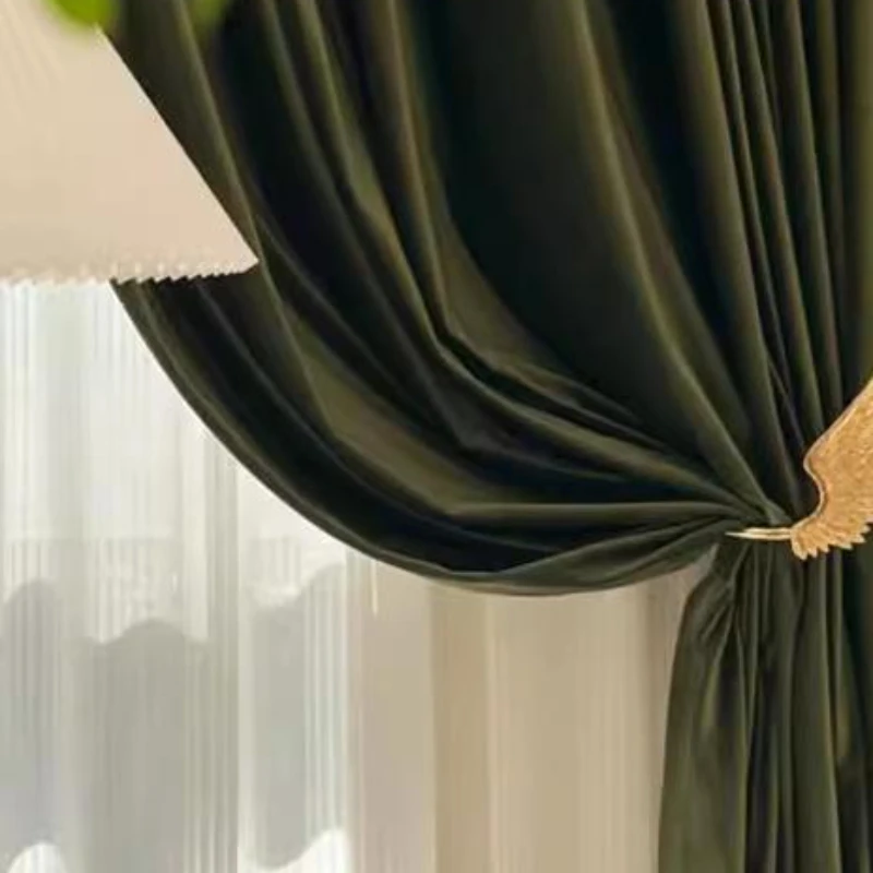 Luxury High-End Olive Green Velvet Curtains with Thick, Smooth Soft Fabric, Bedroom and Living Room, Retro Luxury
Luxury High-End Olive Green Velvet Curtains with Thick, Smooth Soft Fabric, Bedroom and Living Room, Retro Luxury