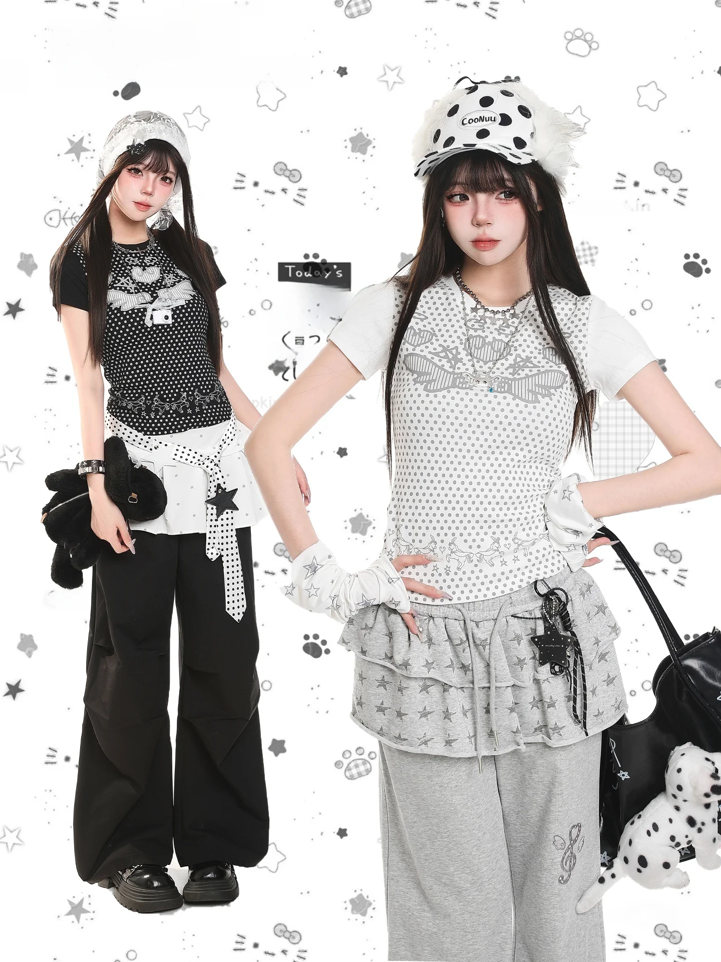 American Style Polka Dot Short Sleeve T-Shirt Women's Summer Slimming Waist-Cinching Beautiful Anti-Aging Chic Short Length Top
American Style Polka Dot Short Sleeve T-Shirt Women's Summer Slimming Waist-Cinching Beautiful Anti-Aging Chic Short Length Top