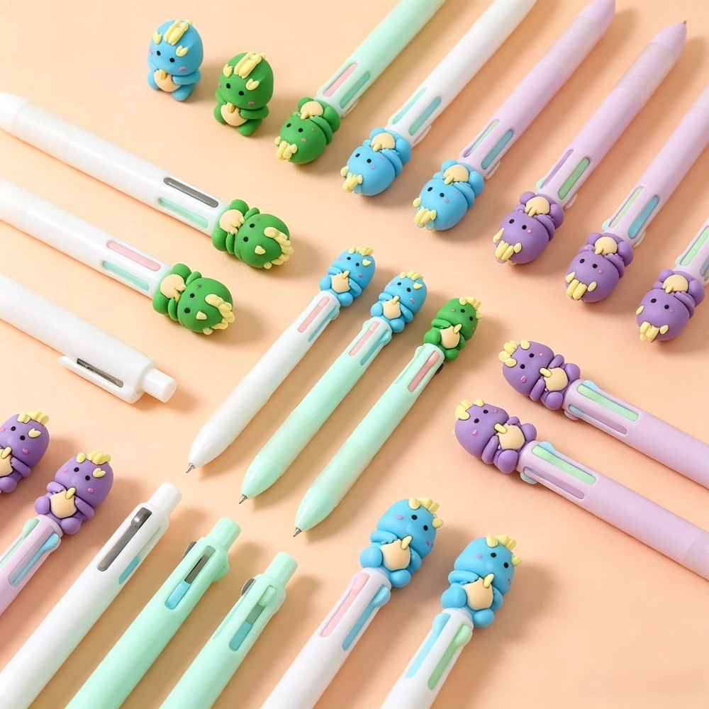 30Pcs/Lot Kawaii Dinosaur 4 Colors Ballpoint Pen Cute Cartoon Multicolor Retractable Pen for Kids School Office Stationery Gift
30Pcs/Lot Kawaii Dinosaur 4 Colors Ballpoint Pen Cute Cartoon Multicolor Retractable Pen for Kids School Office Stationery Gift