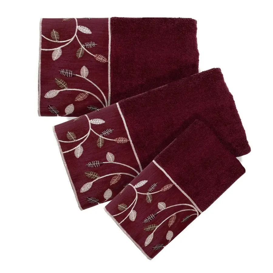 780154 Aubury, Towel Set, Burgundy
780154 Aubury, Towel Set, Burgundy