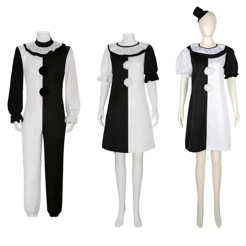 Terrifier Art Clown Joker Cosplay Costume Girls Jumpsuit Hat Mask Fancy Dress Up Outfits Halloween Carnival Party RolePlay Suit
Terrifier Art Clown Joker Cosplay Costume Girls Jumpsuit Hat Mask Fancy Dress Up Outfits Halloween Carnival Party RolePlay Suit