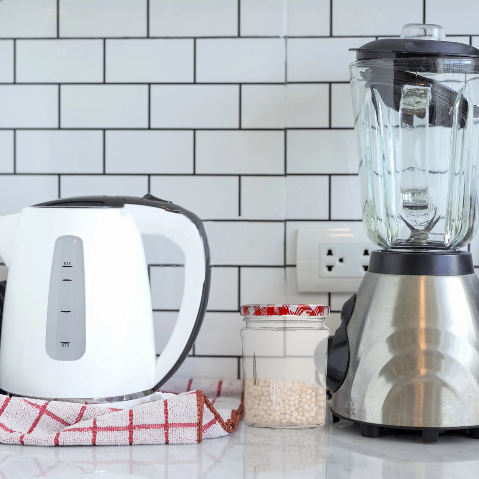 6 Pcs Kitchen Glass Containers Storage Jar Honey Bottle Airtight Sealed Jam Jars Round Food 
6 Pcs Kitchen Glass Containers Storage Jar Honey Bottle Airtight Sealed Jam Jars Round Food