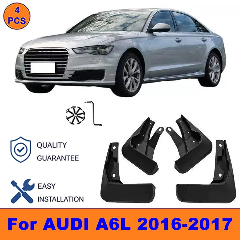 4Pcs Mud Flaps For AUDI A6L 2016-2017 - Splash Guards Front&Rear Wheel Fender Mudguards Car Exterior Protection Accessories
4Pcs Mud Flaps For AUDI A6L 2016-2017 - Splash Guards Front&Rear Wheel Fender Mudguards Car Exterior Protection Accessories