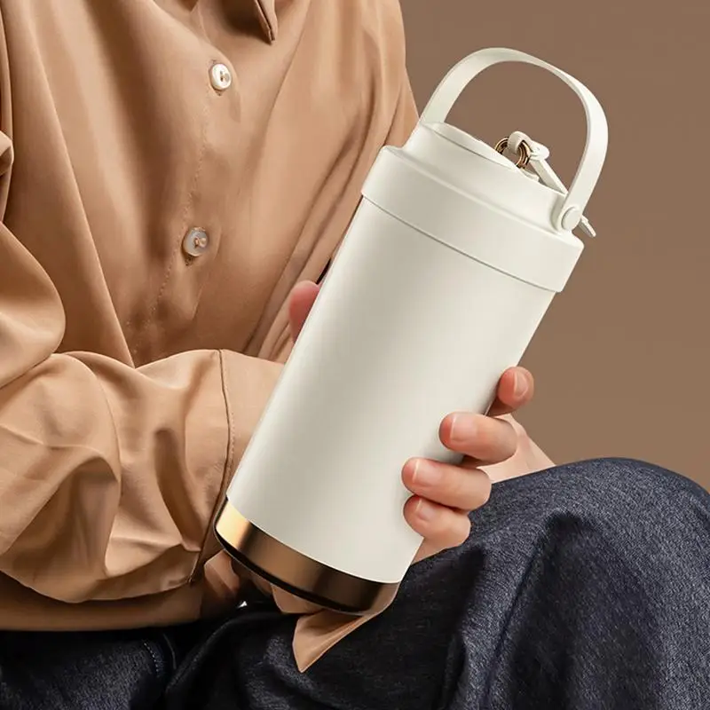 Insulated Ceramic Coffee Mug Ceramic Travel Mug With Lid 500ml Leakproof Water Bottle With Ergonomic Grip Handle Multi-Purpose
Insulated Ceramic Coffee Mug Ceramic Travel Mug With Lid 500ml Leakproof Water Bottle With Ergonomic Grip Handle Multi-Purpose