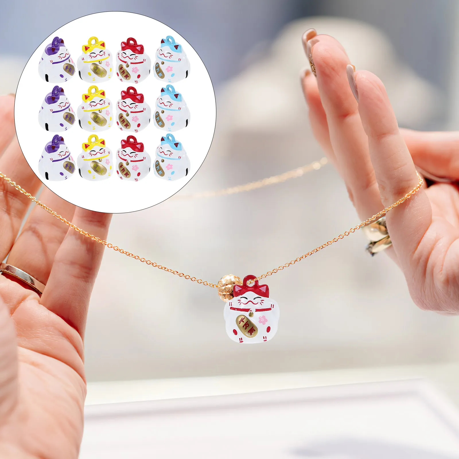 20Pcs Fortune Cat Charms Cute Hanging Luck Cat Ornaments for Keychain Bag Jewelry Making DIY Pendant Decorative Accessories
20Pcs Fortune Cat Charms Cute Hanging Luck Cat Ornaments for Keychain Bag Jewelry Making DIY Pendant Decorative Accessories